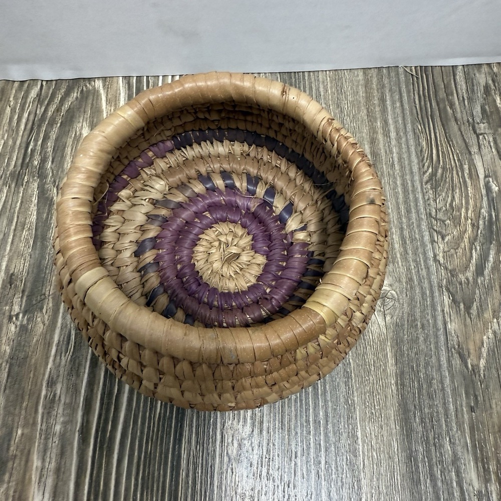 Vintage Hand Woven Native American Hanging Basket